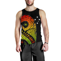 Papua New Guinea Men's Tank Top - PNG Bird And Polynesian Decorative Pattern - Polynesian Pride