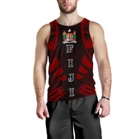 Fiji Men Tank Top - Polynesian Tattoo Red Red - Polynesian Pride