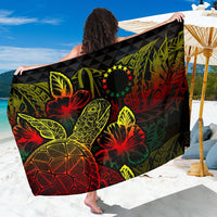 Cook Islands Sarong - Turtle Hibiscus Pattern Reggae Women One Size Reggae - Polynesian Pride