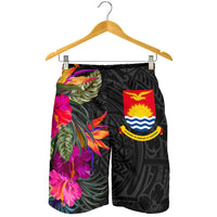 Kiribati All Over Print Men's Shorts - Polynesian Hibiscus Pattern - Polynesian Pride