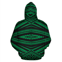 Hawaii Hoodie Polynesian Tatau Green Pullover - Polynesian Pride