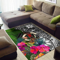 Vanutu Area Rug - Turtle Plumeria Banana Leaf - Polynesian Pride