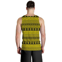 Polynesian Tattoo Tribal Yellow Hawaii Men's Tank Top - Polynesian Pride