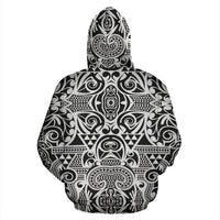 Polynesian Zip up Hoodie Tribal 18 - Polynesian Pride