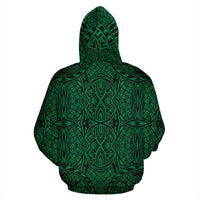Hawaii Hoodie Polynesian Lauhala Mix Green Pullover - Polynesian Pride