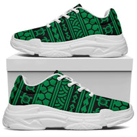 Polynesian tattoo tribal Green Chunky Sneakers - Polynesian Pride