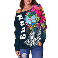 Guam Women's Off Shoulder Sweater - Guam Summer Vibes - Polynesian Pride