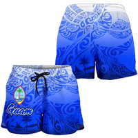 Guam Polynesian Women's Shorts - Tribal Tattoo With Seal - Polynesian Pride
