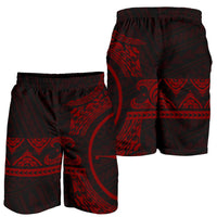 Yap Polynesian All Over Print Men's Short - Red Version - Polynesian Pride