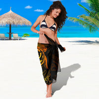 Hawaii Turtle Ohana Hibiscus Poly Sarong - Yellow - Polynesian Pride
