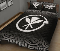 Hawaii Quilt Bed Set - Kanaka Maoli Black Fog Style - Polynesian Pride