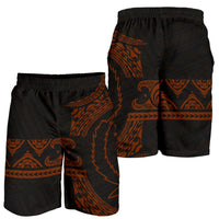 Pohnpei Polynesian All Over Print Men's Short - Brown Version - Polynesian Pride