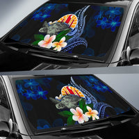 Polynesian Tahiti Sun Shades - Turtle With Plumeria Flowers - Polynesian Pride