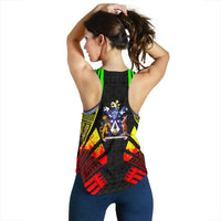 Norfolk Island Women Racerback Tank - Polynesian Tattoo Reggae - Polynesian Pride