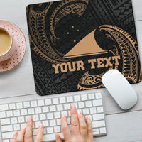 Tokelau Polynesian Custom Personalised Mouse Pad - Gold Tribal Wave - Polynesian Pride
