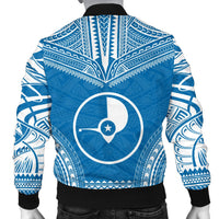 Yap Flag Polynesian Chief Men's Bomber Jacket - Polynesian Pride
