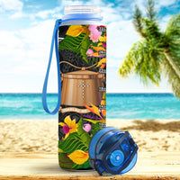 Tokelau Custom Personalised Hydro Tracking Bottle - Seal Spiral Polynesian Patterns - Polynesian Pride
