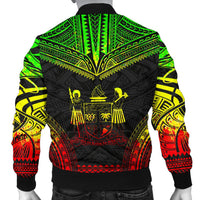 Fiji Polynesian Chief Men's Bomber Jacket - Reggae Version - Polynesian Pride