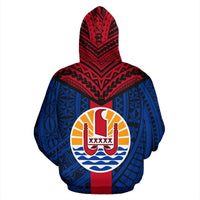 Tahiti Hoodie Tahiti Flag Polynesian Tattoo Version 2.0 - Polynesian Pride