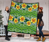 Hawaii Polynesian Premium Quilt - Hibiscus Patterns - Polynesian Pride