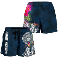 American Samoa Women's Shorts - Polynesian Hibiscus with Summer Vibes - Polynesian Pride