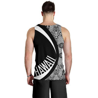 Hawaii Turtle White Polynesian Men's Tank Top - Circle Style - Polynesian Pride