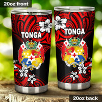 Mate Ma'a Tonga Rugby Tumbler Polynesian Unique Vibes - Red Tumbler 20oz Large Red - Polynesian Pride