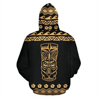 Hawaii All Over Zip up Hoodie Polynesian Tiki Hoodie - Polynesian Pride
