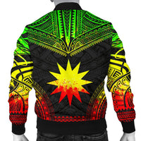 Nauru Polynesian Chief Men's Bomber Jacket - Reggae Version - Polynesian Pride