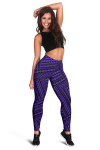 Polynesian Nation Violet Hawaii Women's Leggings AH - Polynesian Pride