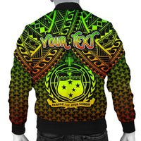 Polynesian Samoa Personalised Men's Bomber Jacket - Reggae Vintage Polynesian Patterns - Polynesian Pride
