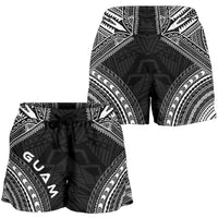 Guam Women's Shorts - Polynesian Chief Black Version - Polynesian Pride
