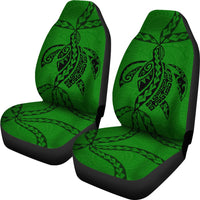 Polynesian Car Seat Covers - Polynesian Tattoo Green - Polynesian Pride