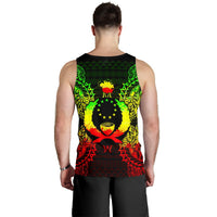 Pohnpei Polynesian Men Tank Top Map Reggae - Polynesian Pride