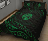 Solomon Quilt Bed Set - Green - Frida Style - Polynesian Pride