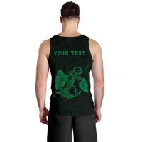 Hawaii Kakau Polynesian Anchor Personalized Men's Tank Top - Green - Polynesian Pride