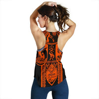 Polynesian Racerback Tanks - Guam Flag, Seal with Maui Moana Tattoo - Polynesian Pride