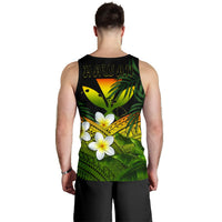 Kanaka Maoli (Hawaiian) Men's Tank Top, Polynesian Plumeria Banana Leaves Reggae - Polynesian Pride