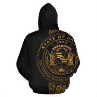 Polynesian Hawaii Hoodie Yellow Line - Polynesian Pride