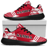 Samoa Sport Sneakers - Polynesian Tattoo Flag - Polynesian Pride