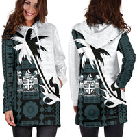Fiji Hoodie Dress - Fiji Coat Of Arms Coconut Tree K4 - Polynesian Pride