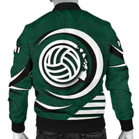 Polynesian Hawaii Men's Bomber Jacket - Volleyball Hawaii Map - Polynesian Pride
