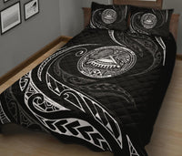 American Samoa Quilt Bed Set - White - Frida Style - Polynesian Pride