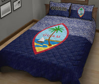 Guam Quilt Bed Set - Guam Coat Of Arms Polynesian Design - Polynesian Pride