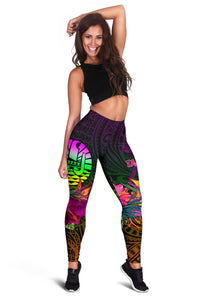 Tahiti Polynesian Leggings - Summer Hibiscus - Polynesian Pride
