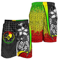 Yap Micronesian Men's Shorts Reggae - Turtle With Hook - Polynesian Pride