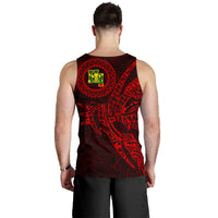 Hawaii Tank Top Polynesian Kanaka Map Hawaiian Men's Tank Top - Red - TT Style - Polynesian Pride