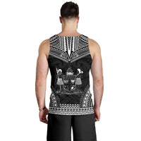 Fiji Men's Tank Top - Polynesian Chief Black Version - Polynesian Pride