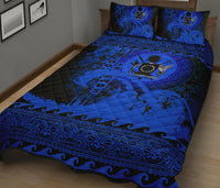 Cook Island Quilt Bed Sets Wave Blue - Polynesian Pride