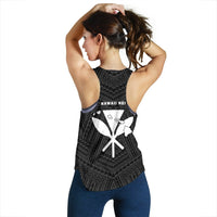 Hawaii Kanaka Polynesian Women's Racerback Tank White - Polynesian Pride